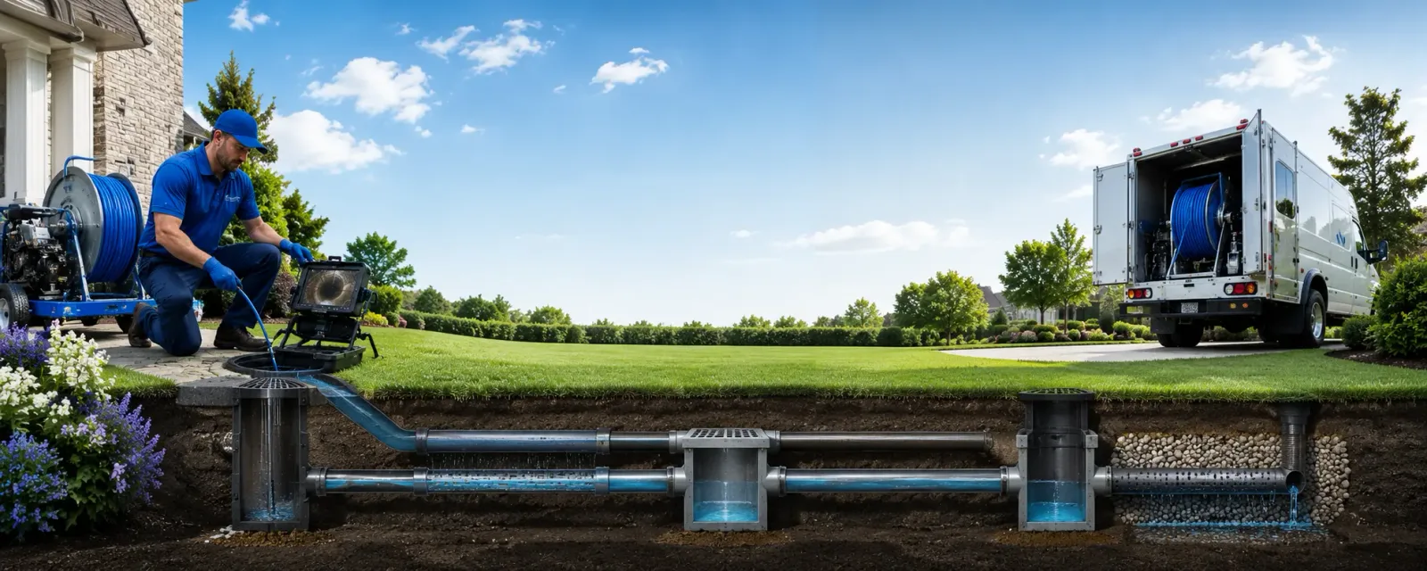 Outdoor drain cleaning information for Troutville, PA